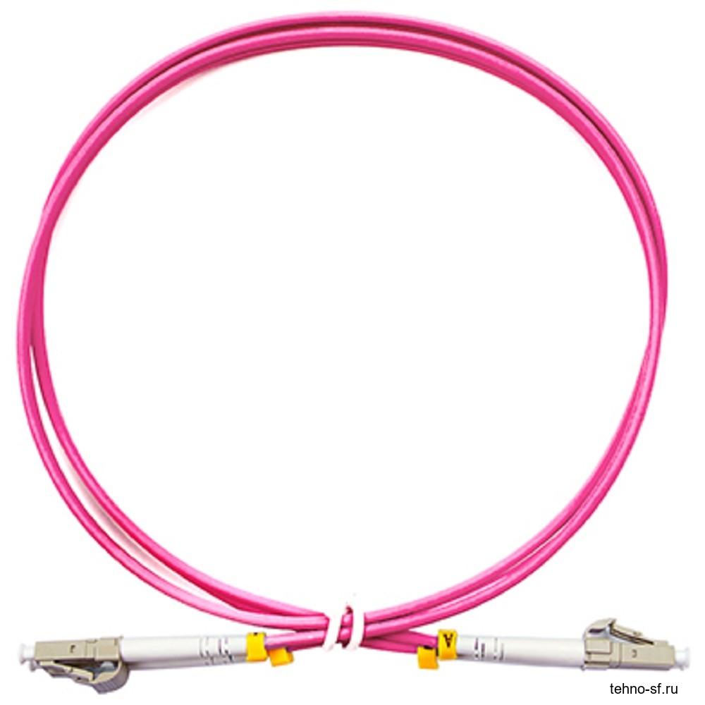 CABEUS FOP-50-OM4-LC-LC-1M ШНУР ОПТИЧЕСКИЙ DUPLEX LC-LC 50/125 MM OM4 1М LSZH