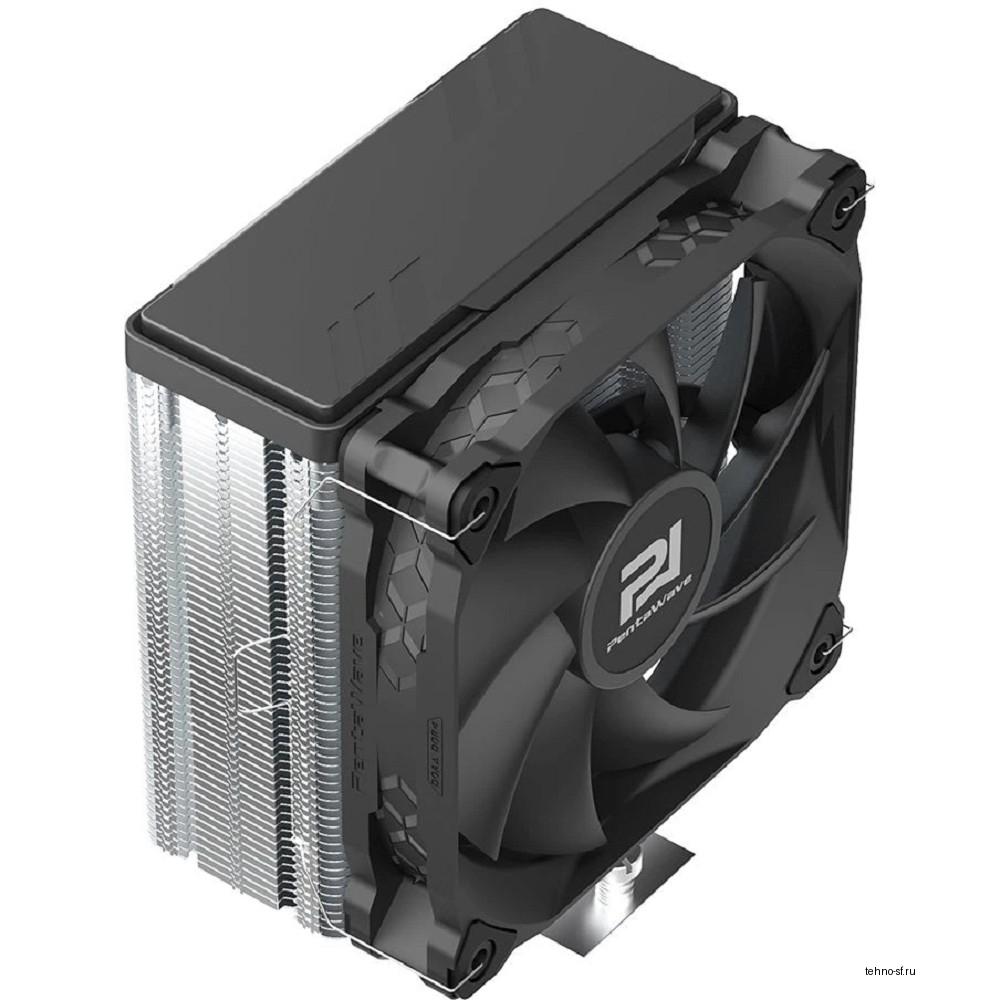 Кулер PentaWave PC-Z04E SRB  LGA115X/1200/1700/AM4/AM5 (20 шт/кор, TDP 220W, 1*120mm PWM Fan, 4 тепловые трубки 6мм, 600-1850RPM, 12-32,6dBa)
