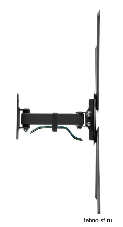 Kromax CORBEL-6 черный 22"-65" макс.30кг настенный поворот и наклон