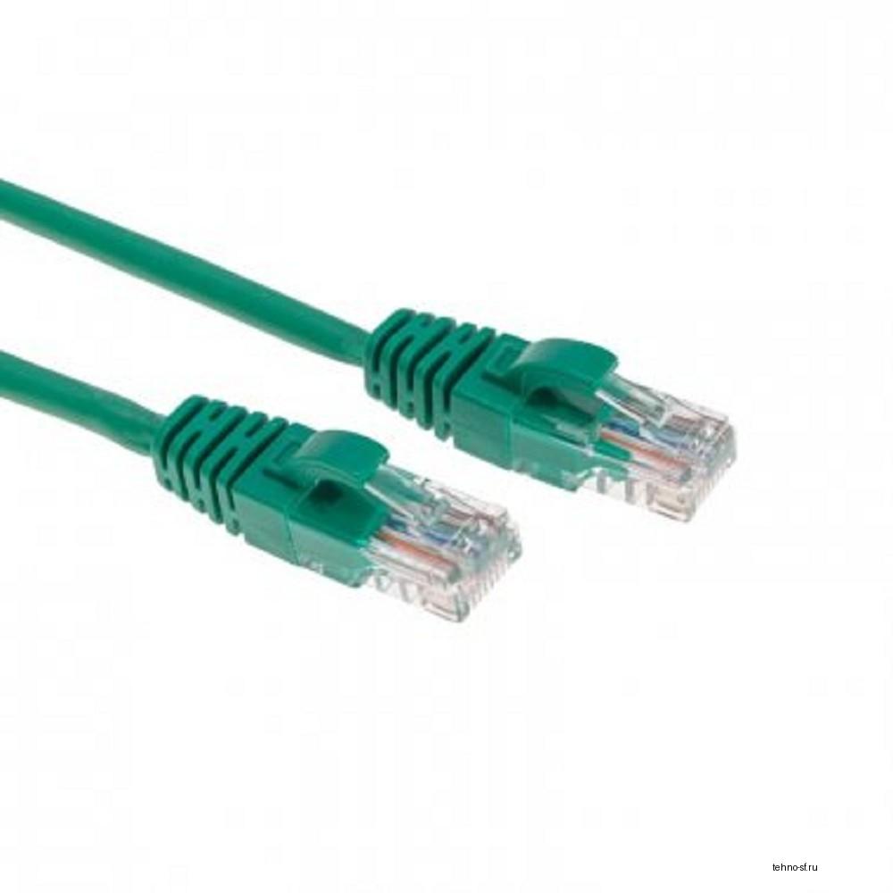 Rexant (02-0296-3) Патч-корд U/UTP, CAT 6, RJ45-RJ45, 26AWG, LSZH, зеленый, 3м