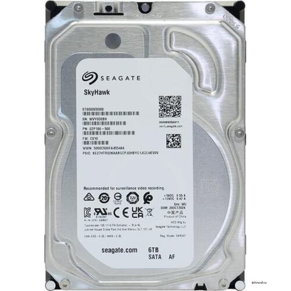 6TB Seagate SkyHawk (ST6000VX008) {SATA 6 Гбит/с, 5400 rpm, 256 mb buffer}