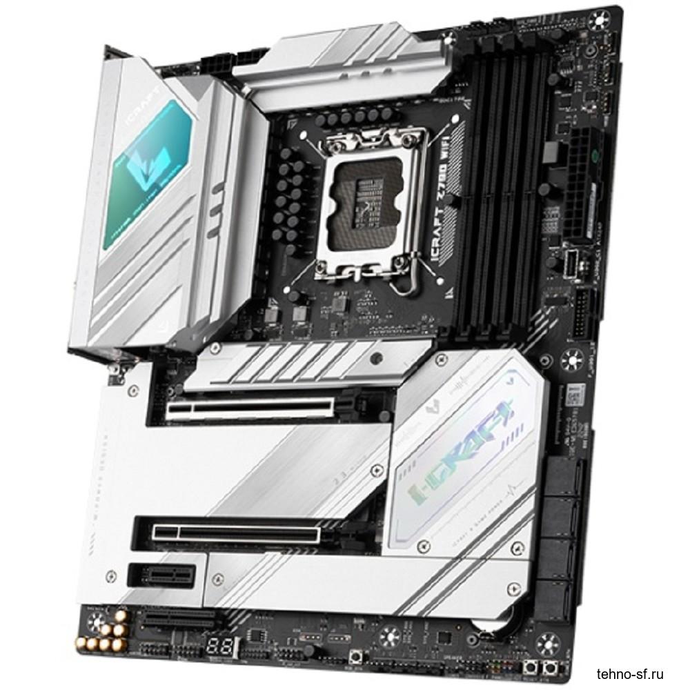 MAXSUN MS-iCraft Z790 WIFI V1/V2 (Socket 1700, ATX, 4xDDR5, HDMI/DP, 4*SATA3, 4*M.2, 1xPCI-E 16x/2*PCIEx4/1*PCIEx1, 4*USB 2.0, 4*USB 3.2 Gen1, 1*TypeC, LAN 2*2.5G, Bluetooth, Wi-Fi 802.11ax, RTL)