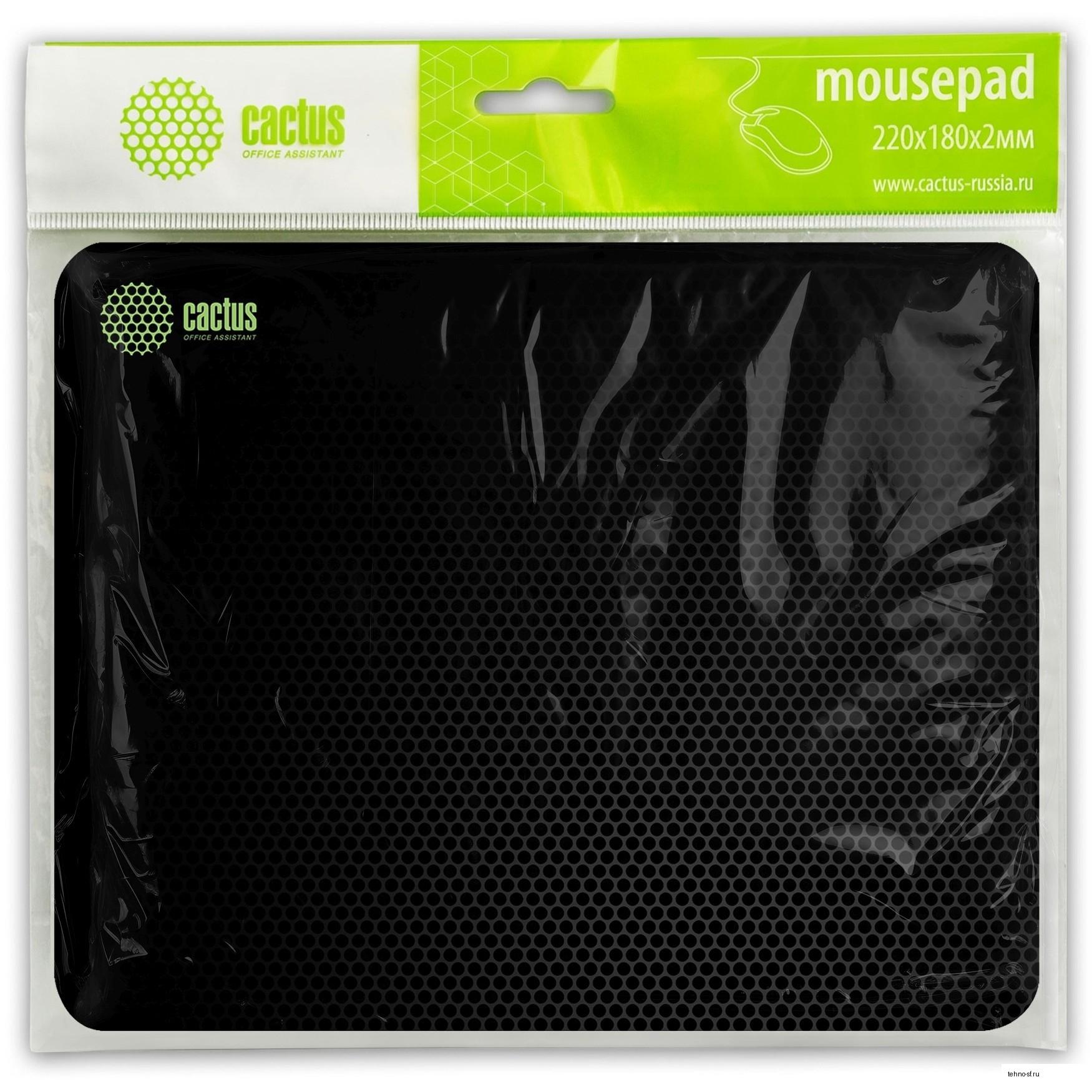 Коврик для мыши Cactus Black Mesh 250x200x3мм (CS-MPC-D02S)