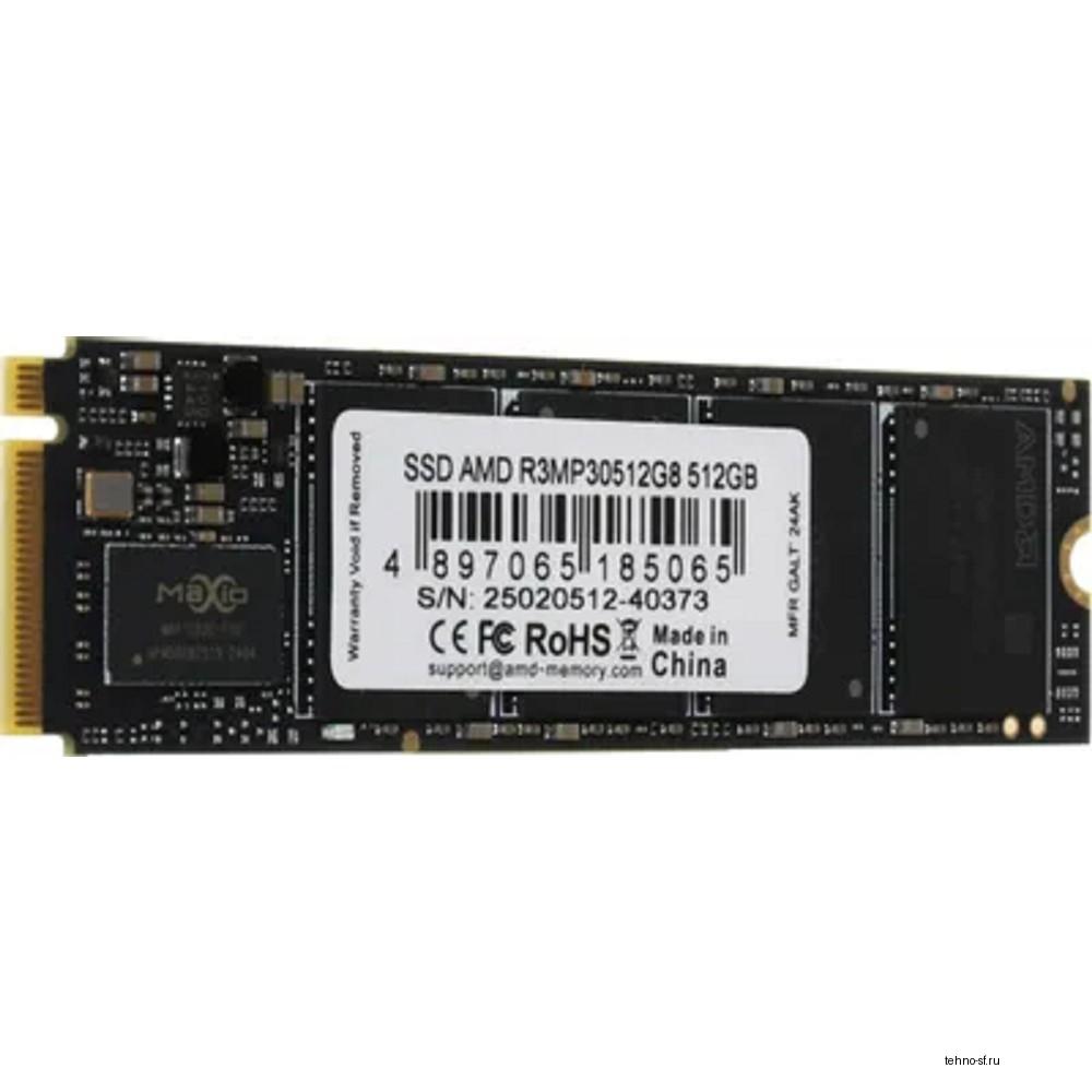 AMD SSD R3MP30512G8 Radeon Client SSD 512GB  PCIe Gen3x4 with NVMe
