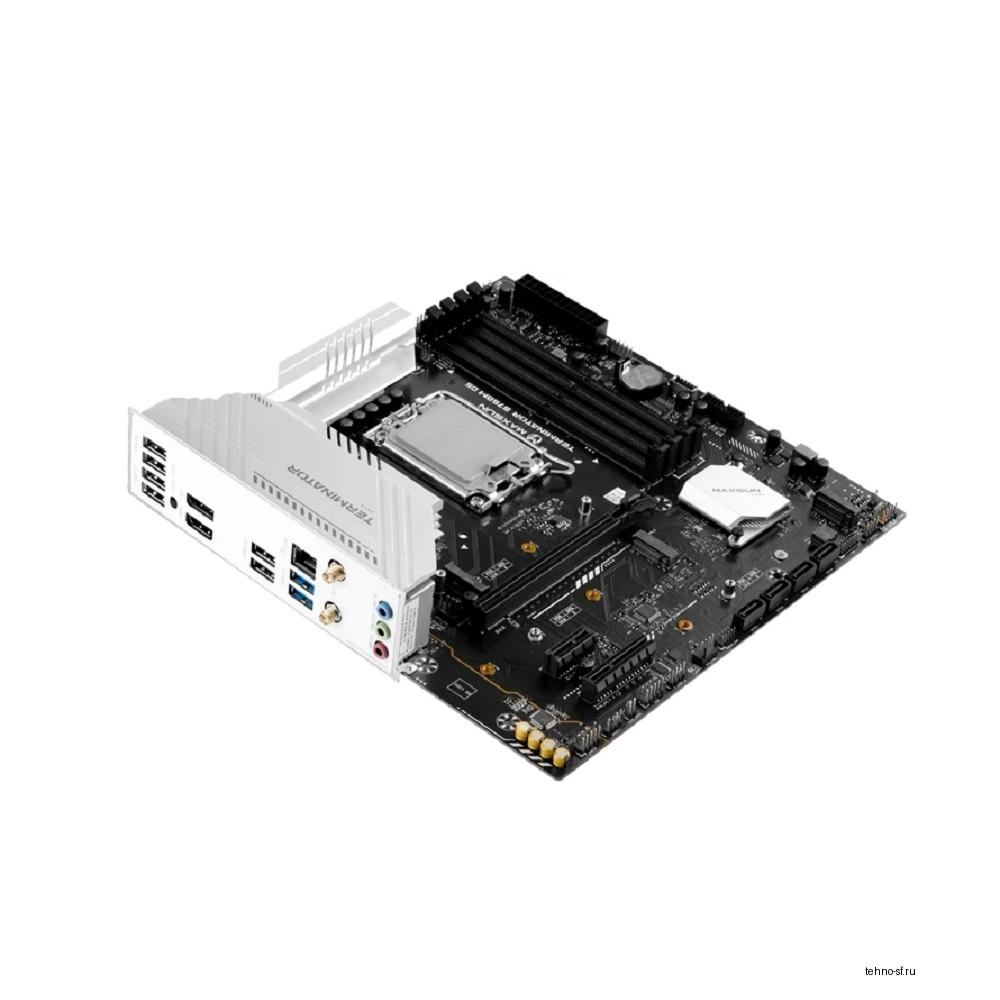MAXSUN MS-Terminator B760M D5 WIFI 6E (Socket 1700, mATX, 4*DDR5(192Gb), DP/HDMI, 4*SATA3, 3*M.2, 1xPCI-E x16 /1xPCI-E x4/1xPCI-E x1,  6*USB 2.0,  2*USB 3.2 , LAN 1*2.5G, Wi-Fi 6E, BT5.3, RTL)