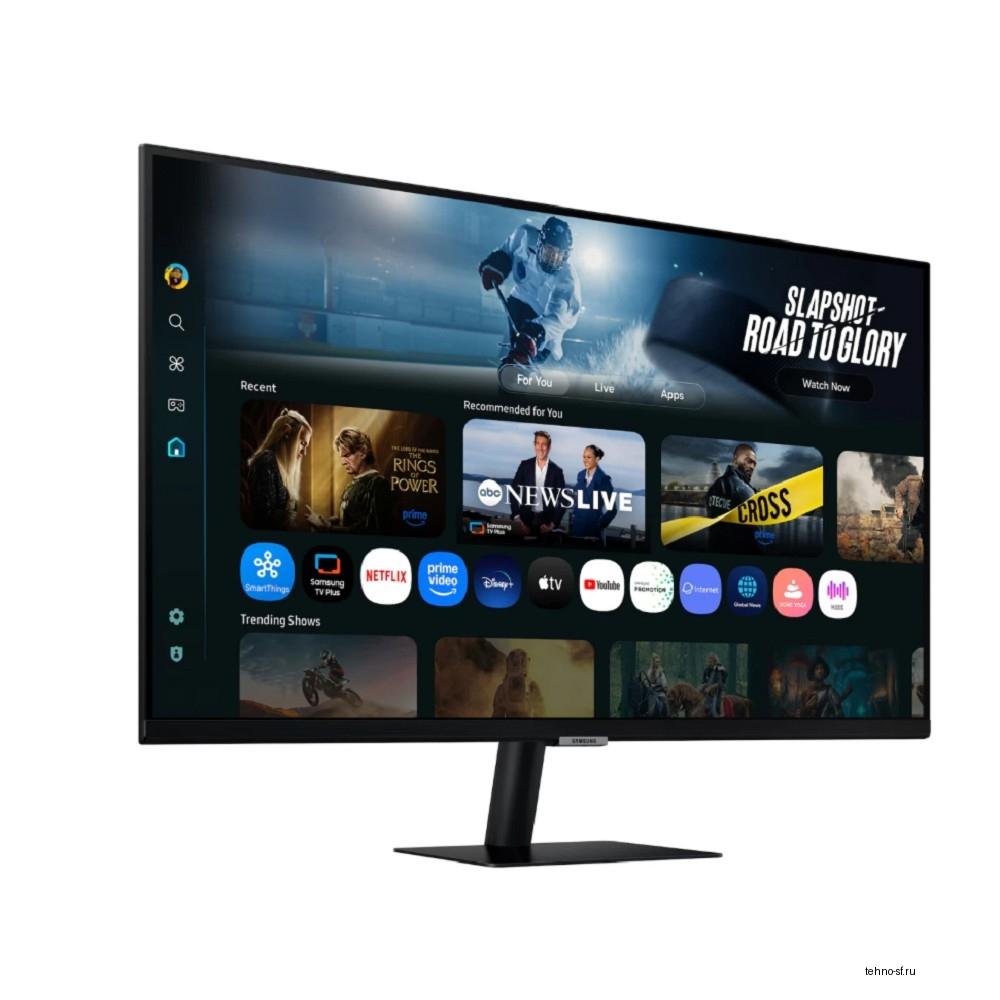 LCD Samsung 32" S32FM702UI черный {VA LED 3840x2160 60Hz 4ms 300cd 3000:1 8bit 16:9 178/178 2xHDMI USB-C 3xUSB 2x5W HDR10 WiFi Bluetooth Smart VESA}