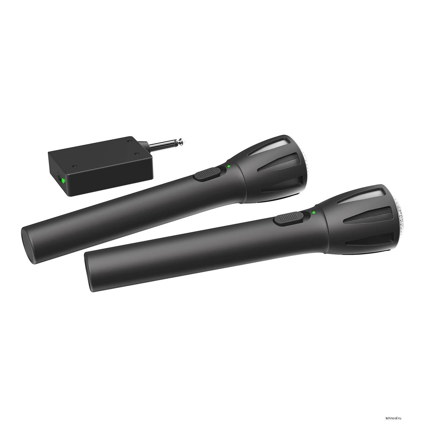 RITMIX RWM-302 black {Част. хар-ка: 50 Гц-15 кГц, сопрот.: 600 Ом, чувств.: -72 дБ,пит. микрофона: 1,5 В, пит. приемника: 1,5 В}