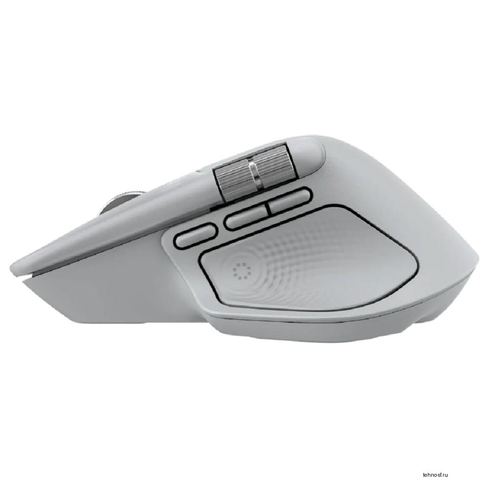 910-007563  Мышь Logitech MX Master 4 Mouse Pale Grey Wireless BT/Radio