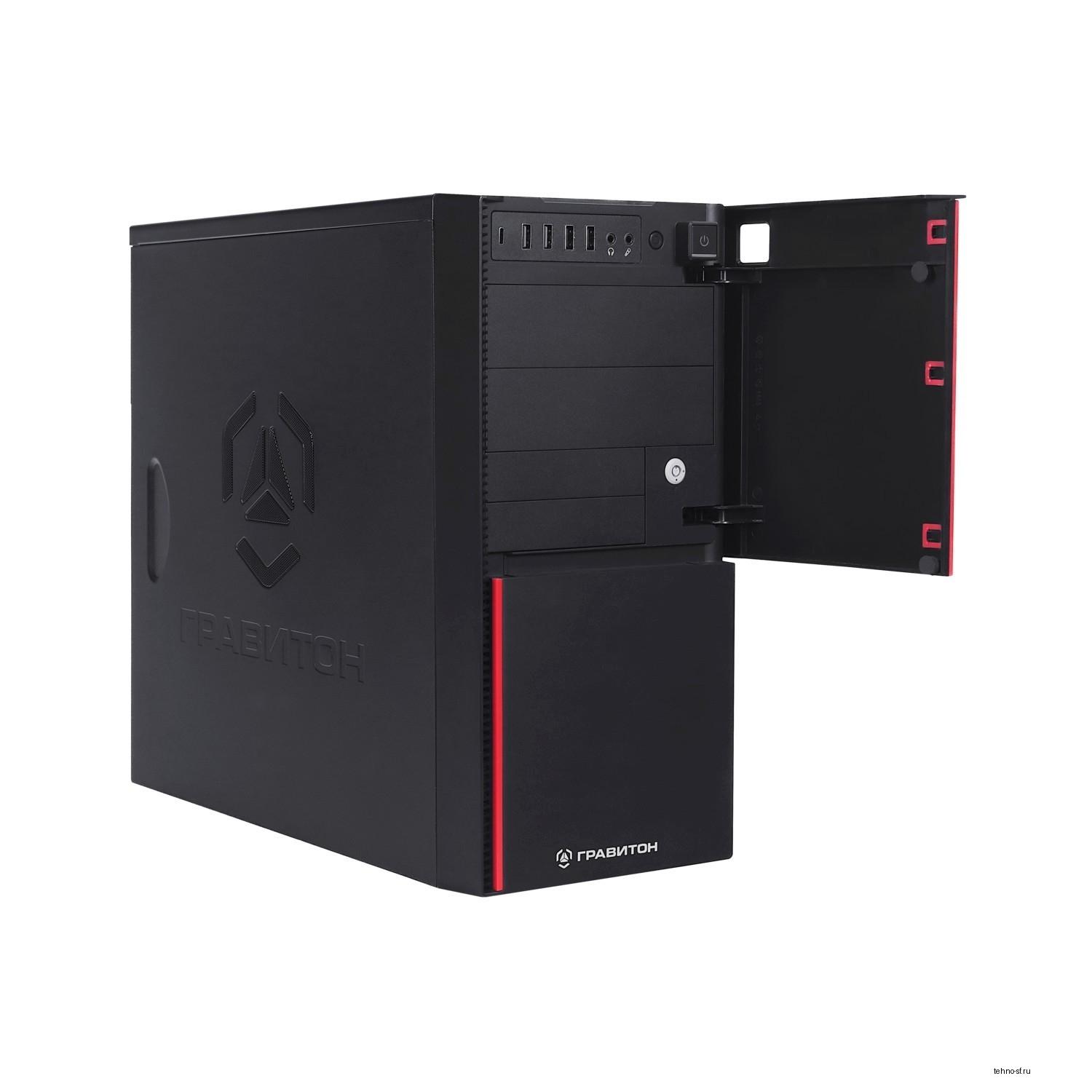 Гравитон Д50А (237489) RYZEN 5 5600GT/2x8GB/1xSSD512GB/FP_2xUSB2.0/650W 80+ Bronze/K+M/NoOS/Реестр МПТ