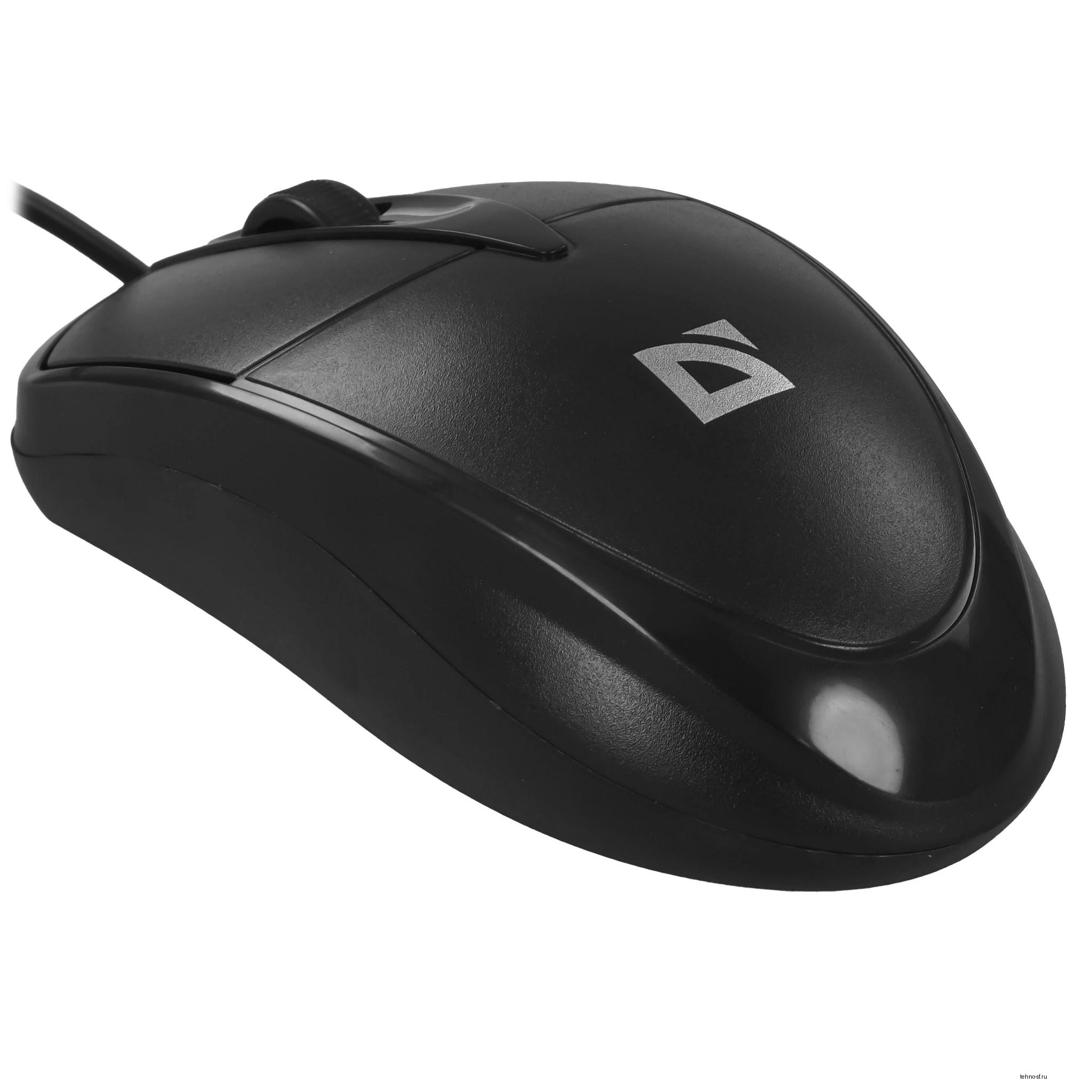 Defender Trace MB-989 {Проводная оптическая мышь, черный, 1000 dpi} [52989]
