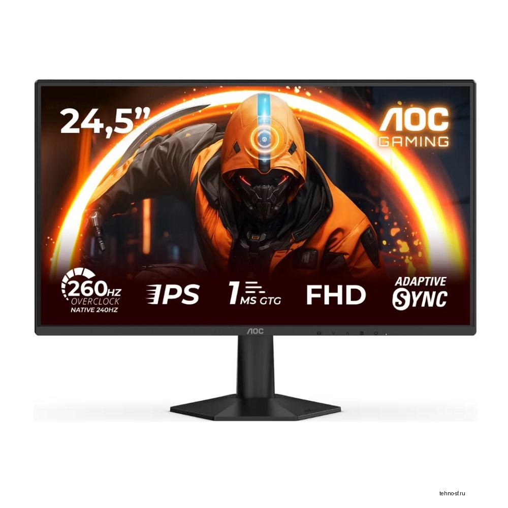 LCD AOC 24.5" 25G50Z Black {IPS 1920x1080 260Hz (OC, 240Hz Native) 0.3ms/1ms 300cd HDMI DisplayPort External Tilt Vesa}