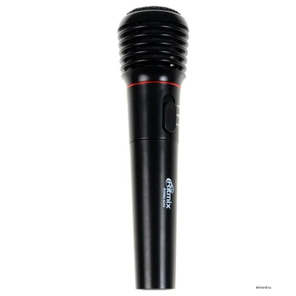 Повреждение упаковки RITMIX RWM-100 black {100 Гц - 10000 Гц, 600 Ом, -72 Дб, > 85 дБ, КНИ <- 0,2%, максимальная девиация: ± 30 КГц, переключатель вкл./выкл., 3 pin XLR - Jack 6.3 mm, 3 м, питание мик