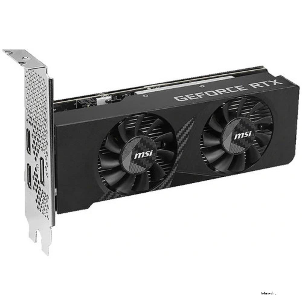 MSI RTX 3050 LP E 6G OC  NVIDIA GeForce RTX 3050 6Gb GDDR6 1492/14000 HDMIx2 DPx1 HDCP Ret low profile