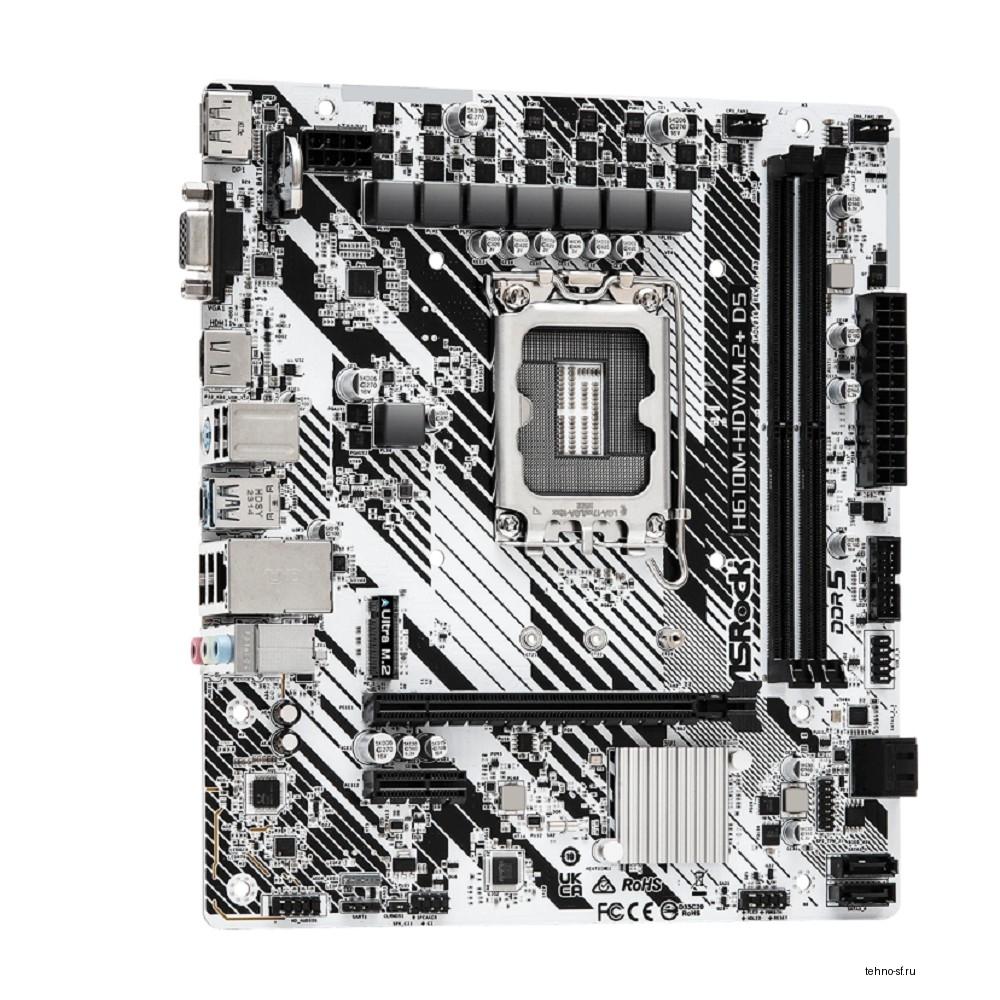 Повреждение упаковки ASROCK H610M-HDV/M.2+ D5 {LGA 1700, Intel H610, mATX} RTL
