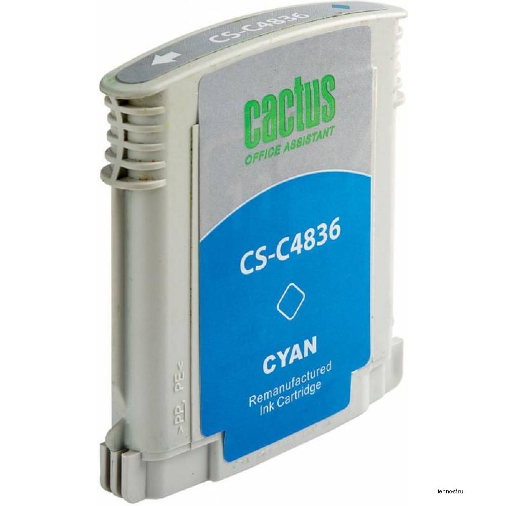 Картридж струйный Cactus CS-C4836 №11 голубой (29мл) для HP BIJ 1000/1100/1200/2200/2300/2600/2800 с чипом