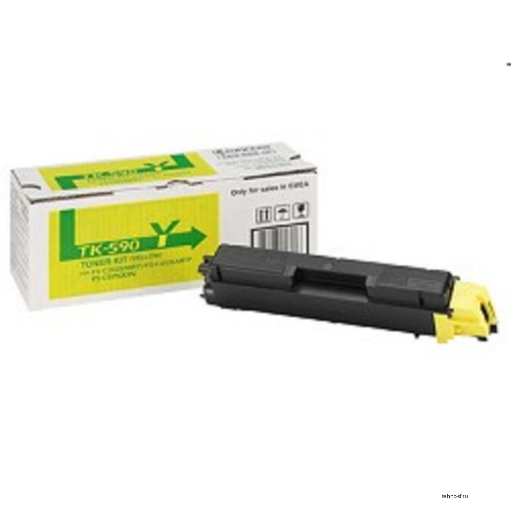 Kyocera-Mita TK-590Y Картридж, Yellow {FS-C5250DN/C2026MFP/C2026MFP+/C2126MFP/C2126MFP+/C2526MFP/C2626MFP, Yellow, (5000стр.)}