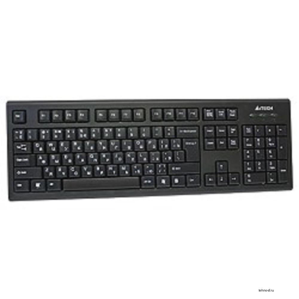 Клавиатура A-4Tech KR-85 black USB, проводная, 104 клавиши [570125]