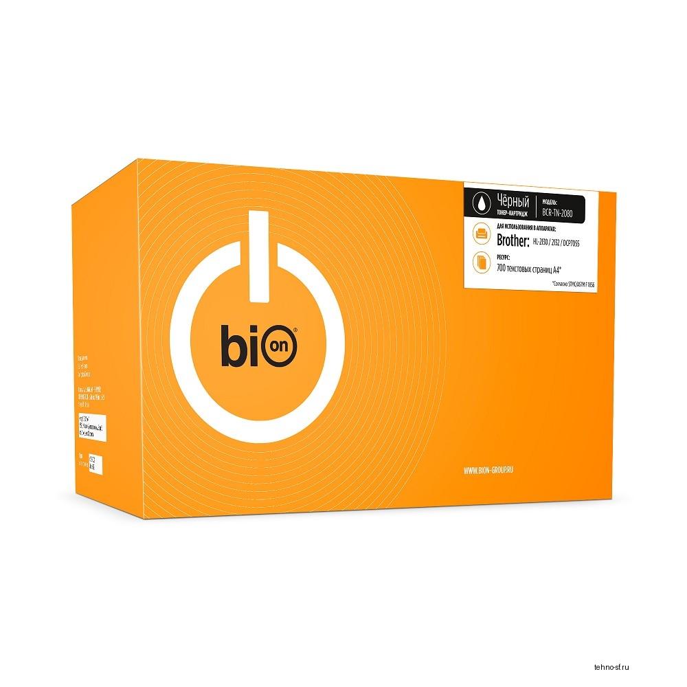 Bion BCR-TN-2080 Картридж для Brother DCP-7055/HL-2130/DCP-7055W (700  стр.), Черный, с чипом