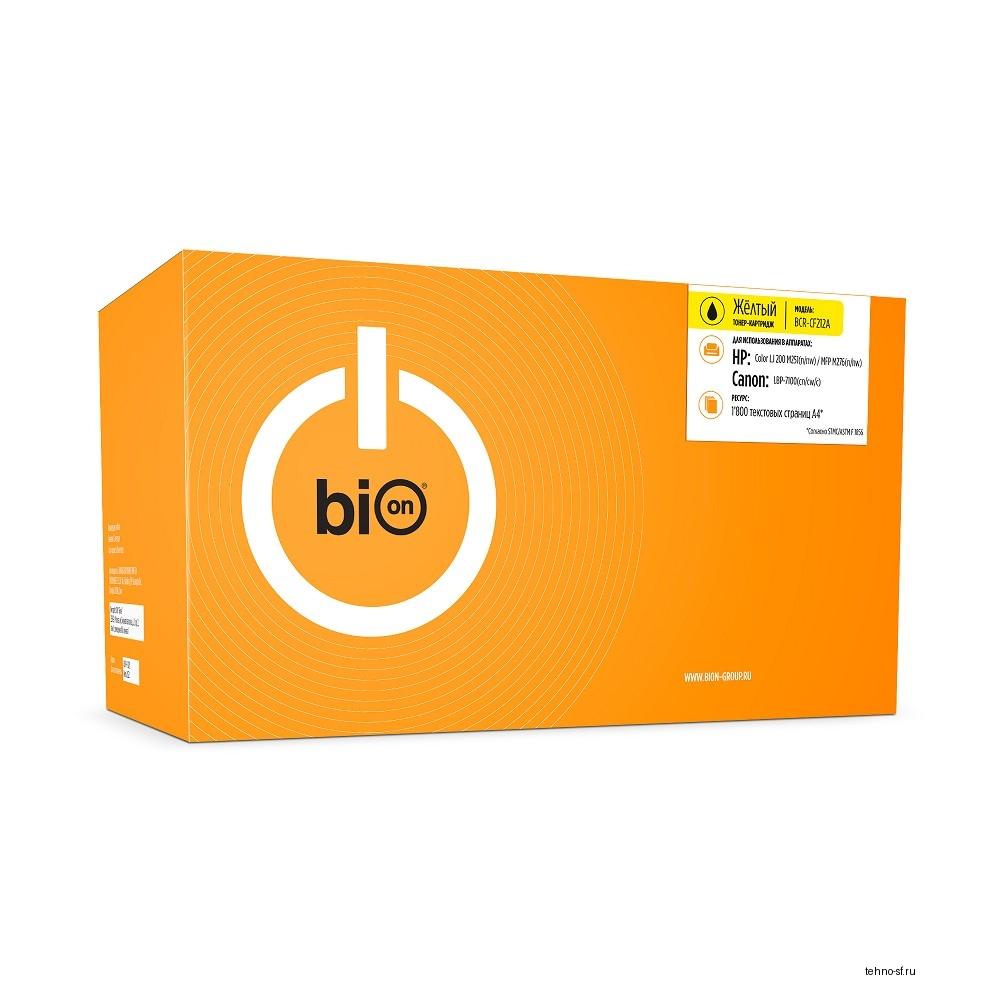 Bion BCR-CF212A Картридж для HP Laser Jet Pro 200/color M251nw/color M251n/color MFP M276n/color MFP M276nw (1800  стр.),Желтый, с чипом