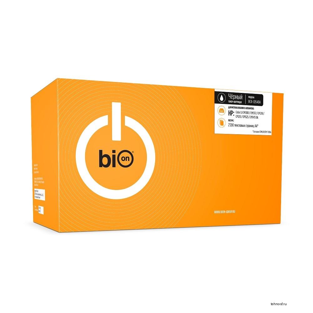 Bion BCR-CB540A Картридж для HP{ LaserJet CM1312/CP1215/CP1515/CP1518} (2200  стр.), Черный, с чипом
