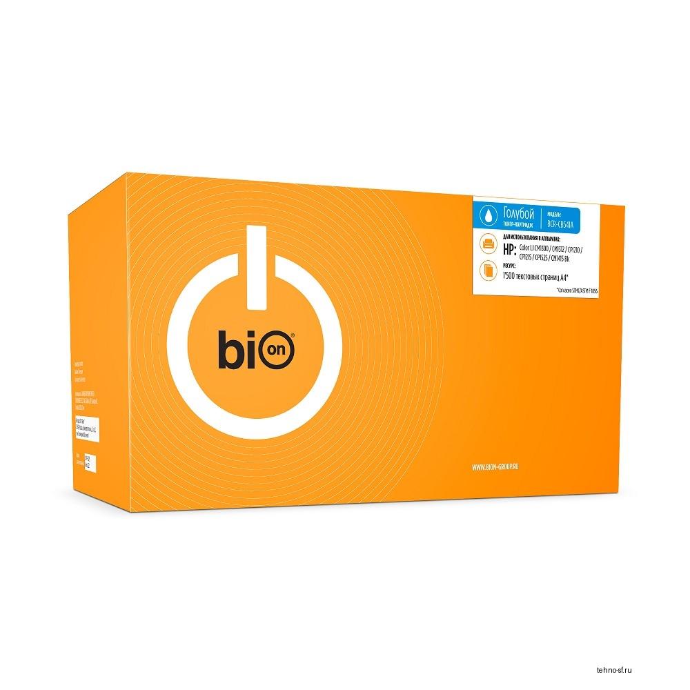 Bion BCR-CB541A Картридж для HP {LaserJet CM1312/CP1215/CP1515/CP1518} (1400  стр.), Голубой, с чипом