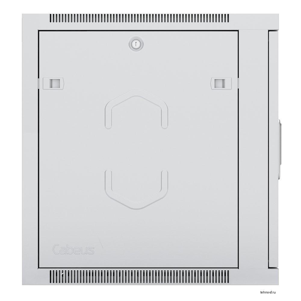Cabeus SH-05F-9U60/45 Шкаф телекоммуникационный настенный 19" 9U 600x450x501mm (ШхГхВ) дверь стекло