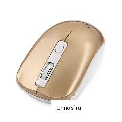 Gembird MUSW-400-G Gold USB { Мышь беспров., 3кн.+колесо-кнопка, 2.4ГГц, 1600 dpi, бесшумный клик}