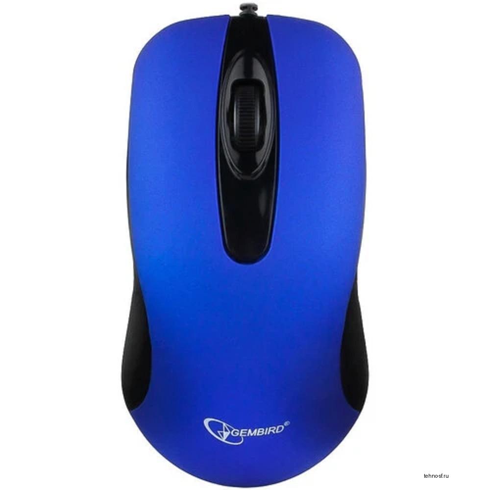 Gembird MOP-400-B dark blue USB, 1000DPI, бесшумный клик