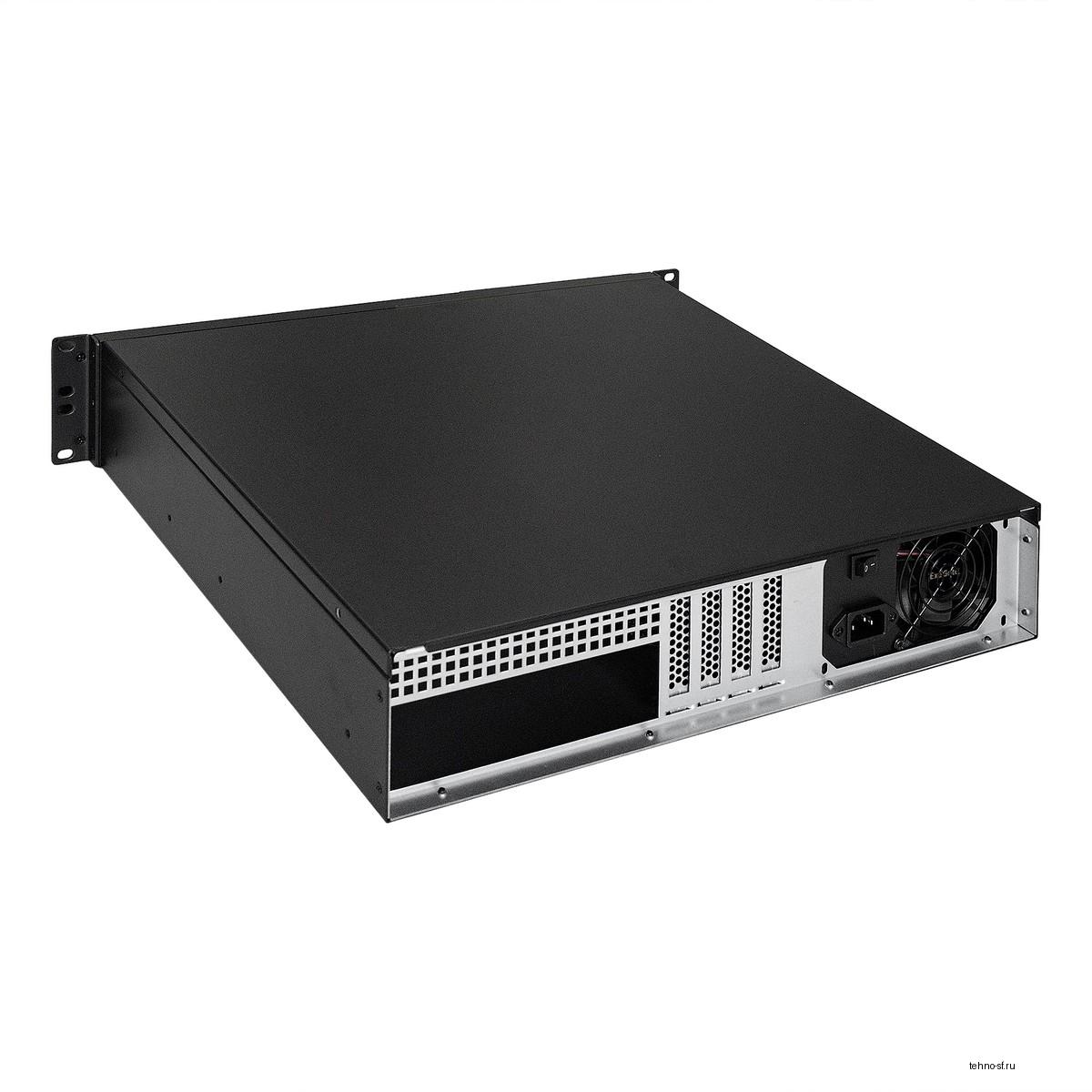 Exegate EX264960RUS Серверный корпус Exegate Pro 2U390-04 <RM 19",  высота 2U, глубина 390, БП 700ADS, USB>