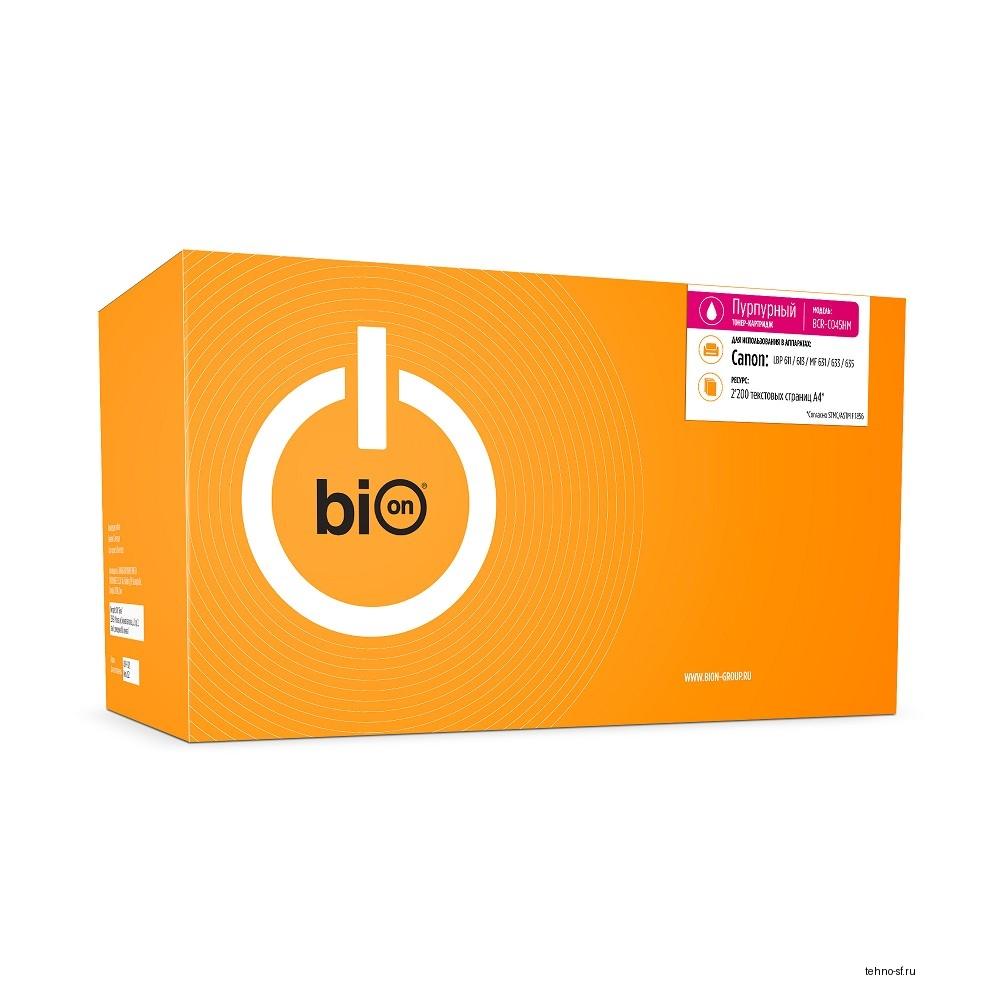 Bion BCR-C045HM Картридж для Canon {imageCLASS MF634Cdw/MF632Cdw/LBP612Cdw;Canon i-Sensys LBP611Cn/LBP613Cdw/MF631Cn/MF633Cdw/MF635Cx }(2200  стр.), Пурпурный, с чипом