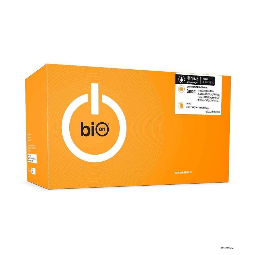 Bion BCR-C046HBK Картридж для Canon {imageCLASS MF735Cdw/MF733Cdw/LBP654Cdw/MF731Cdw, i-Sensys LBP653Cdw/LBP654Cx/MF732Cdw/MF734Cdw/MF735Cx} (6300  стр.), Черный, с чипом