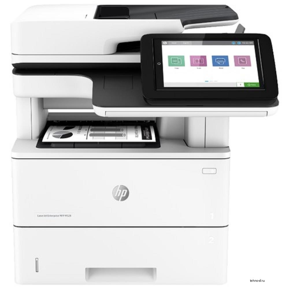 HP LaserJet Enterprise MFP M528dn [1PV64A/F2A76A] {p/c/s, A4, 1200 dpi, 43ppm, 1.75GB, 16GB eMMC, 2trays 100+550, ADF 100, Duplex, USB/GigEth, color LCD TS, repl.CF116A}