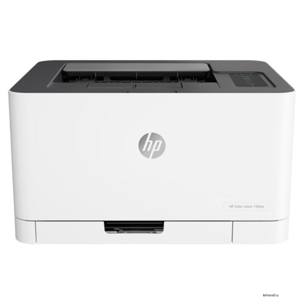 HP Color Laser 150nw (4ZB95A) {A4, 600x600 dpi, 18 стр/мин, 64 МБ, USB, Wi-Fi, AirPrint}