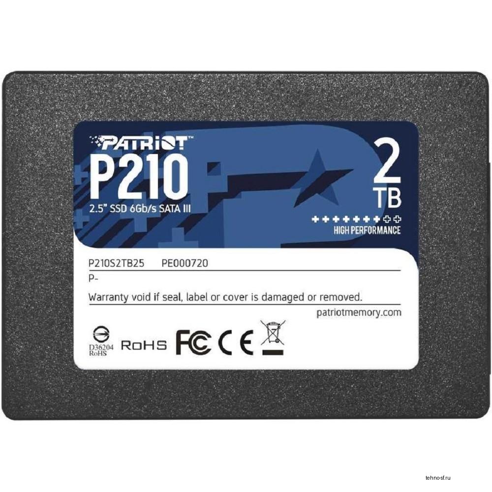 Накопитель SSD Patriot SATA III 2Tb P210S2TB25 P210 2.5"