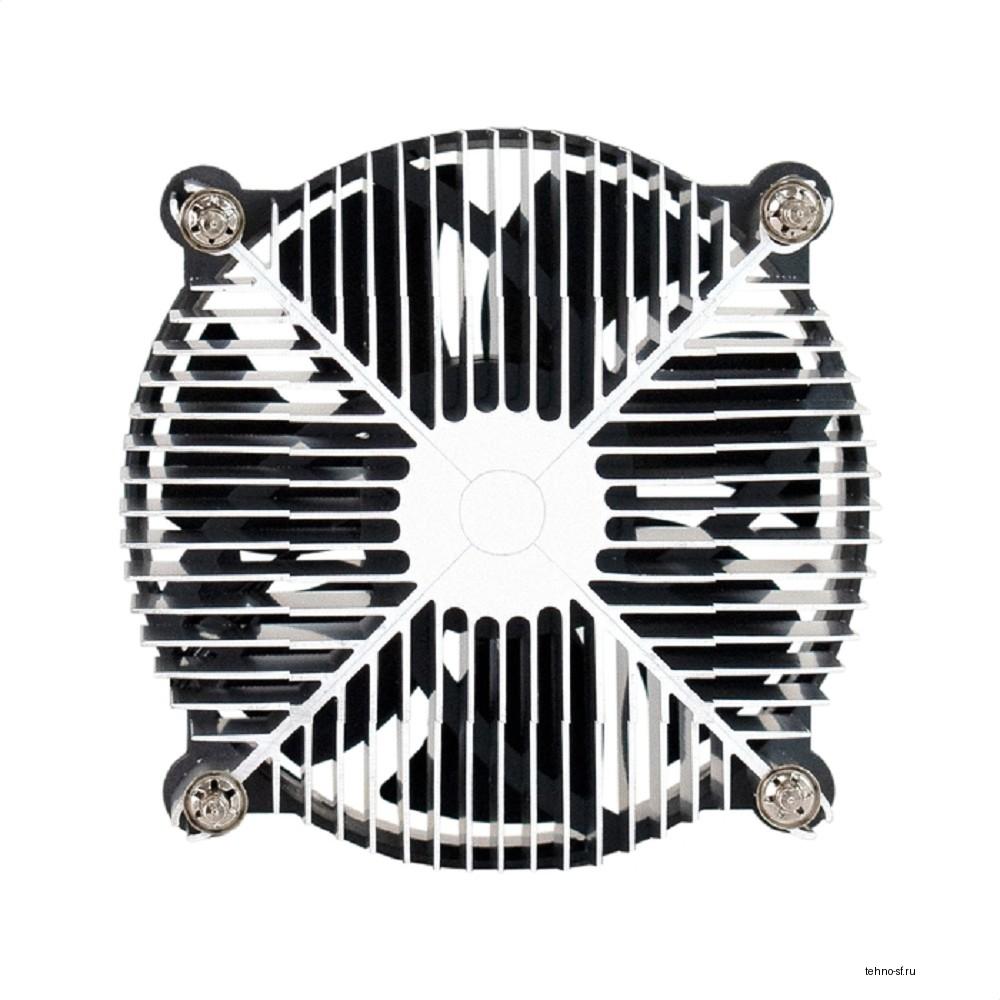 Exegate EX286141RUS Кулер ExeGate EK-11508.PWM (Al, LGA1150/1151/1155/1156/1200, TDP 75W, Fan 90mm, PWM, 1200-2600RPM, Hydro bearing, 4pin, 11-24db, 285г, с термопастой, на винтах, Retail color box)