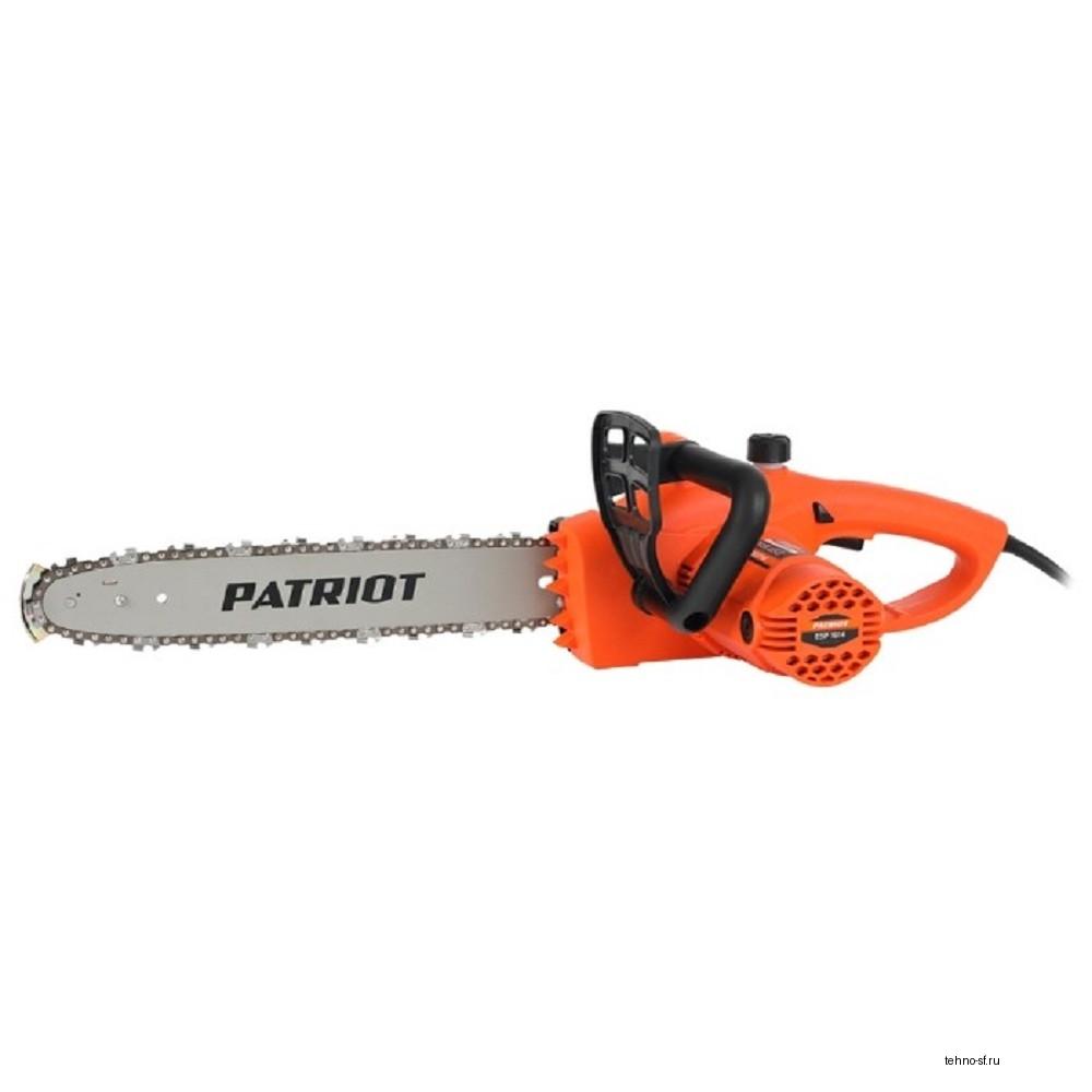 PATRIOT ESP 1614 Пила цепная электрическая [220301614] {1.5кВт, шина 14"/35см, поперечный двигатель, без инерц. тормоза цепи, защита от обратного удара}