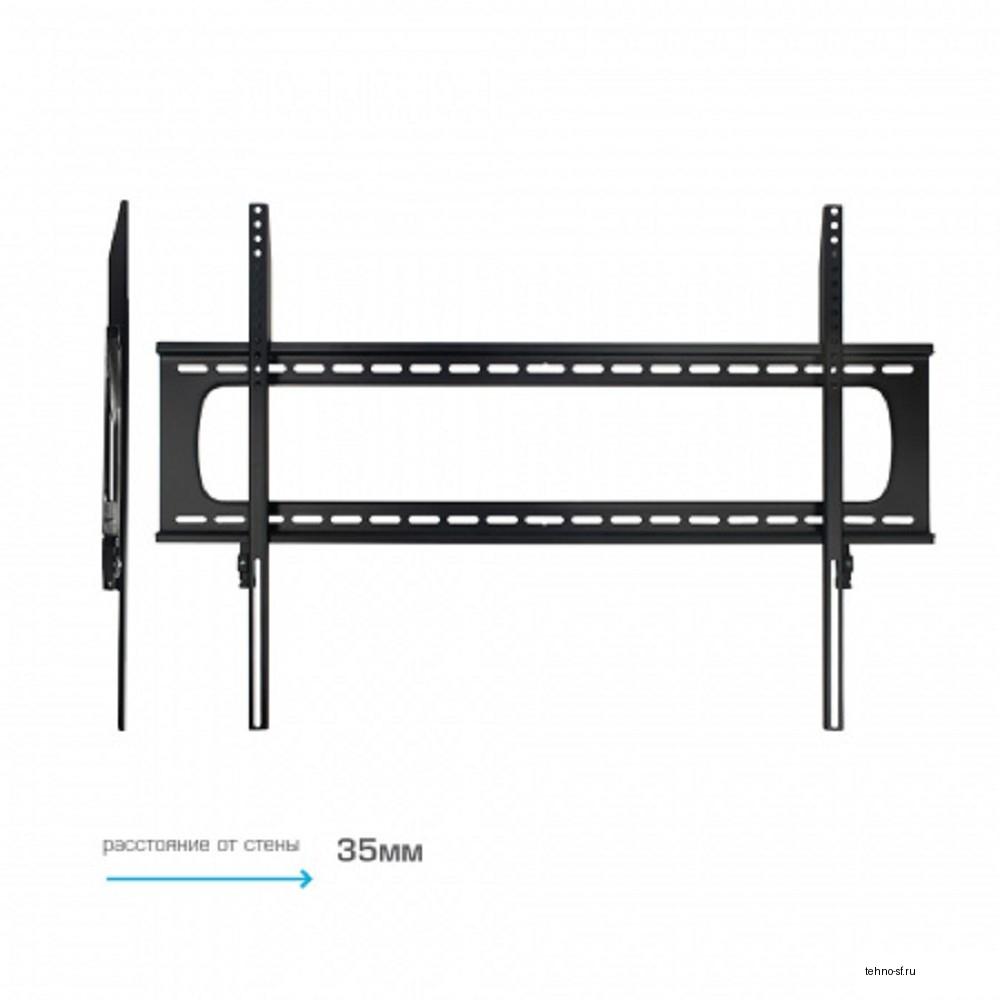 Kromax STAR PRO-111 черный 55"-100" макс.103кг настенный фиксированный