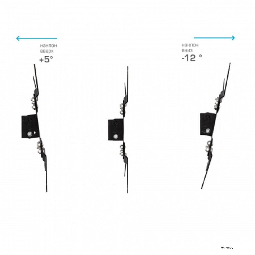 Kromax VEGA-8 черный 15"-42" макс.15кг настенный наклон