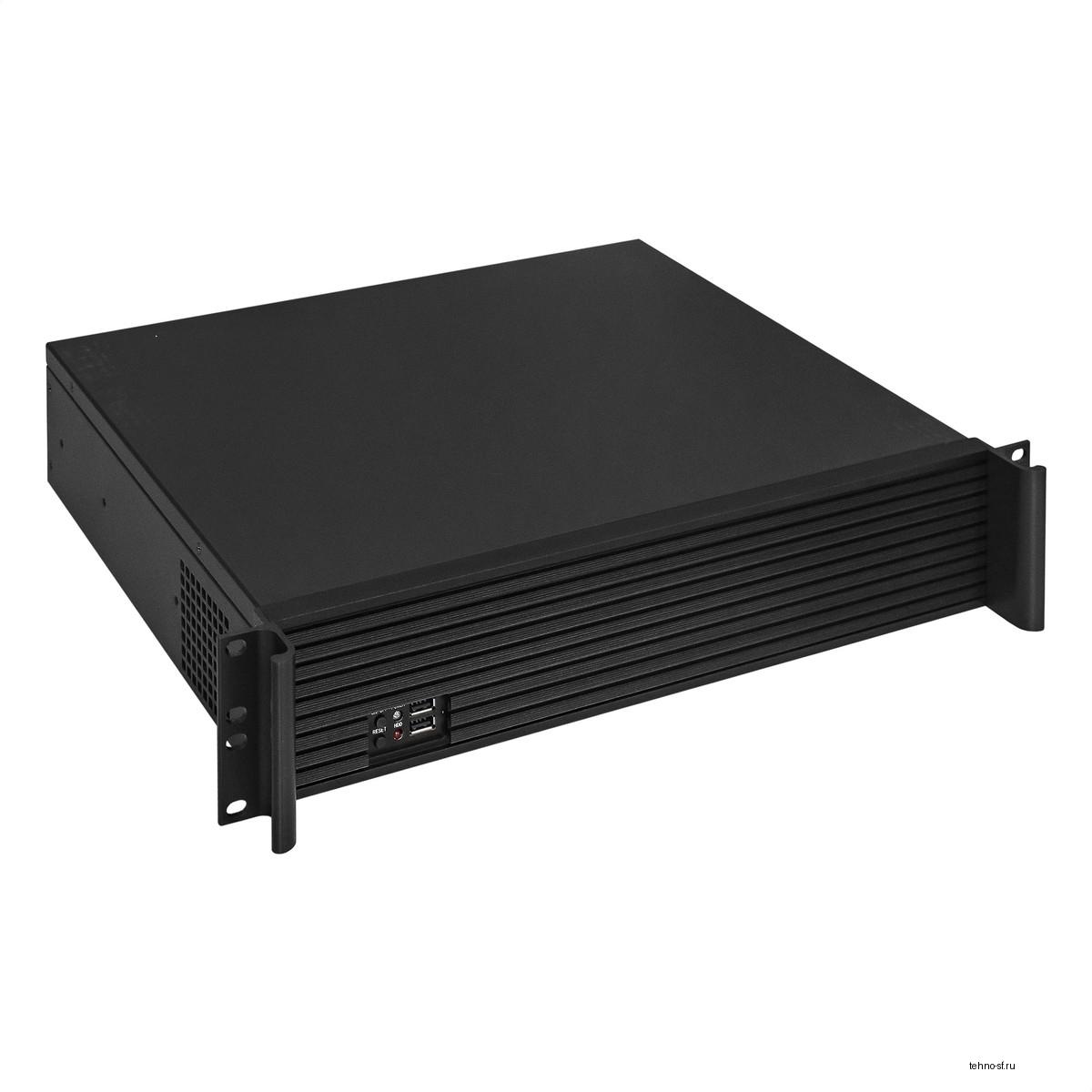 Exegate EX292526RUS Серверный корпус ExeGate Pro 2U350-01 <RM 19", высота 2U, глубина 350, БП 1U-350DS, USB>