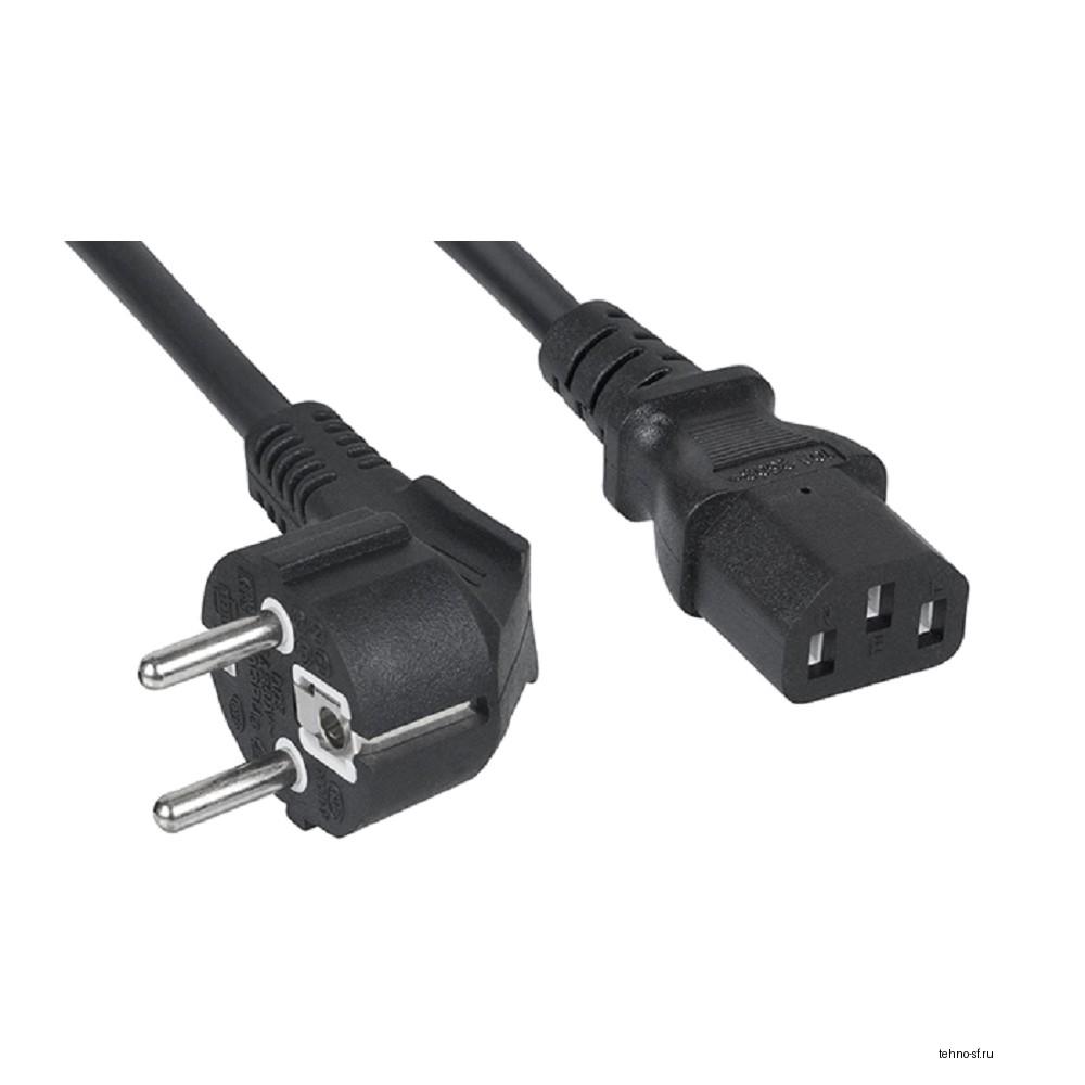 Cabeus PC-186-VDE-1.2M Кабель питания компьютера (Schuko+C13) (3x0.75). 1.2м