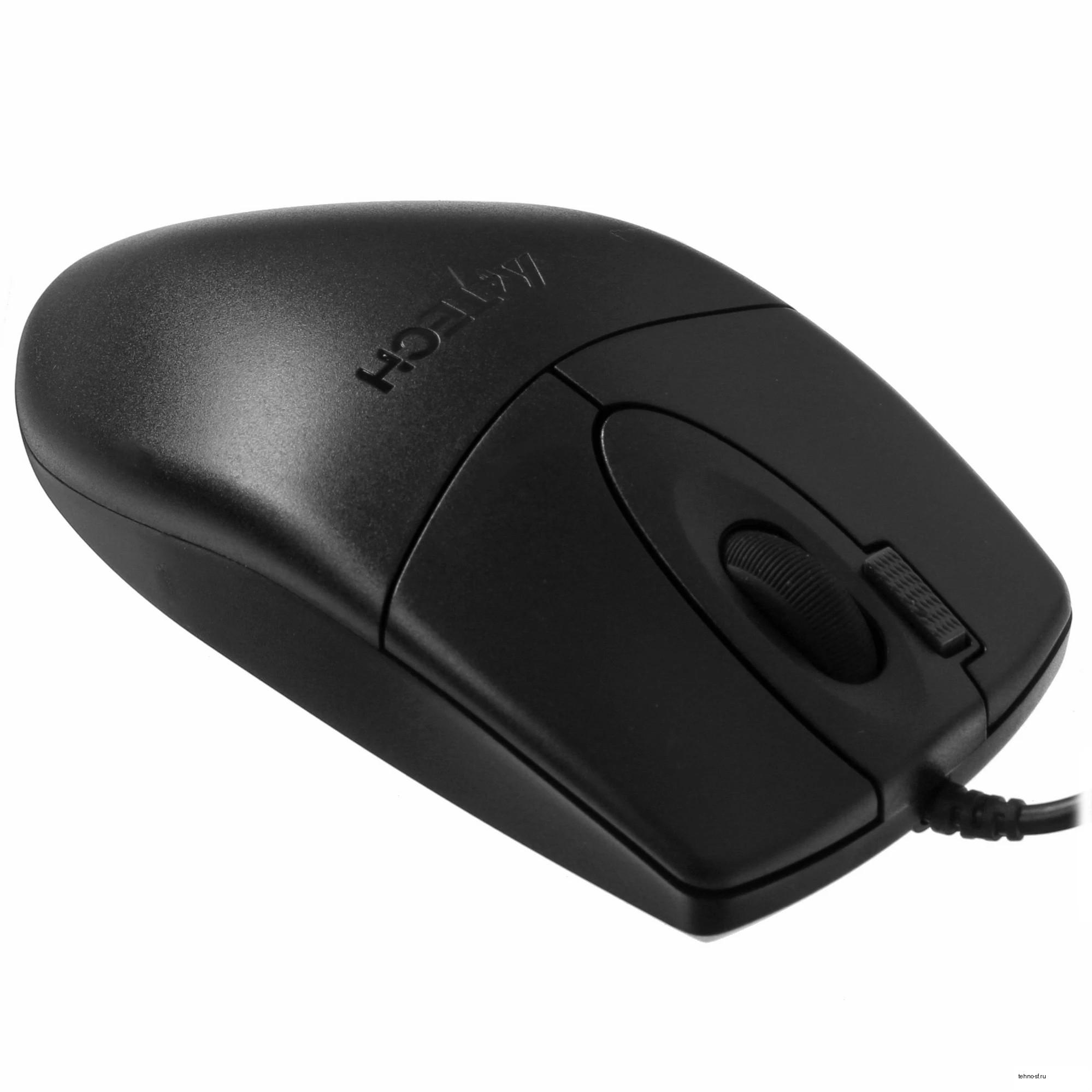 A-4Tech Мышь OP-620D черный оптическая (1000dpi) USB (4but) [85694]