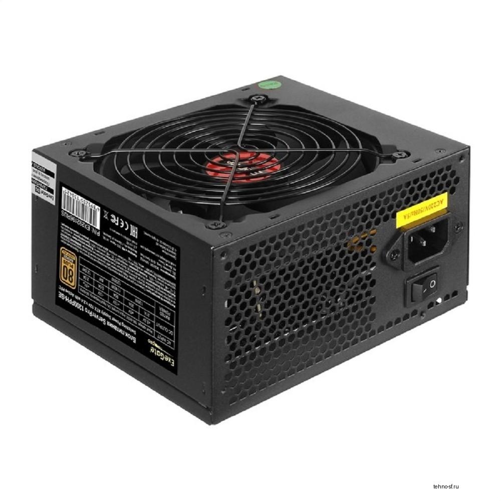 Exegate EX292196RUS Серверный БП 1200W ExeGate ServerPRO 80 PLUS® Bronze 1200PPH-SE (ATX, for 3U+ cases, APFC, КПД 89% (80 PLUS Bronze), 12cm fan, 24pin, 2x(4+4)p, 6xPCI-E, 8xSATA, 4xIDE, box, black)