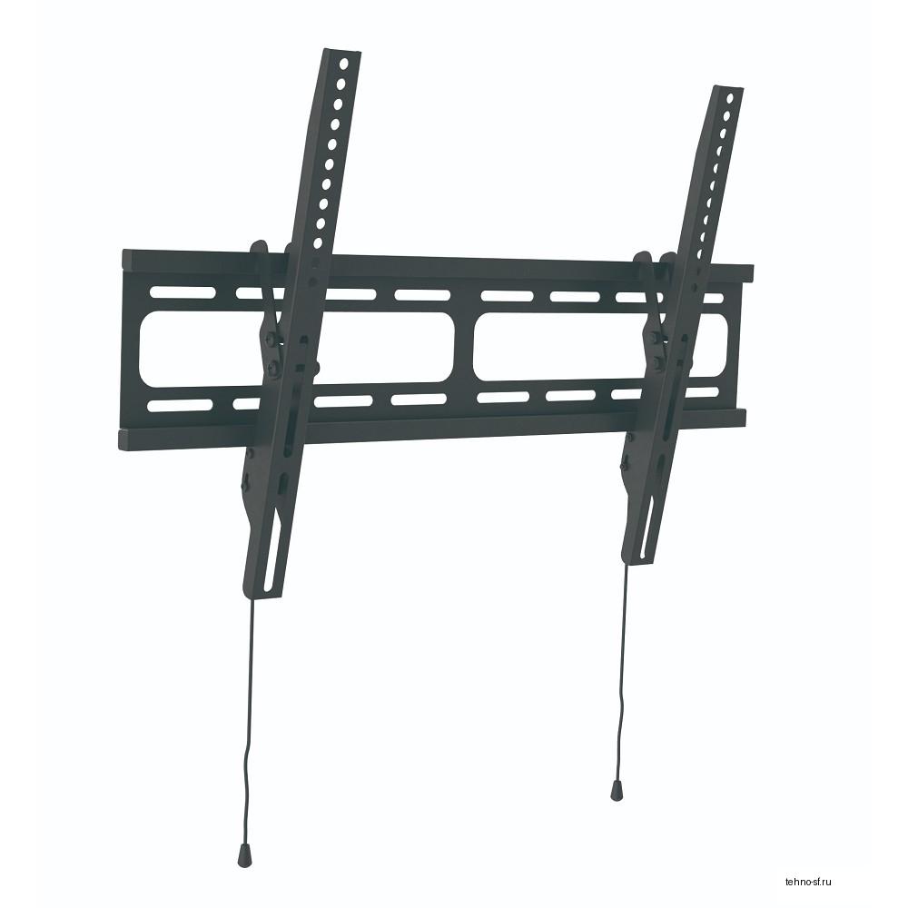 Wize [WT55]  для 32"-80" LCD телевизоров, VESA 600x400, угол наклона 3-12°, расстояние от стены 4 см, до 45 кг, черн., розн. упаковка