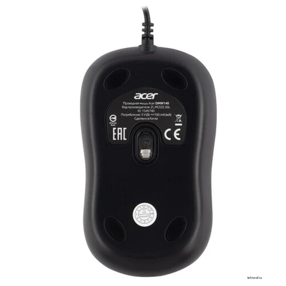 Acer OMW140 [ZL.MCEEE.00L] Mouse USB (2but) black