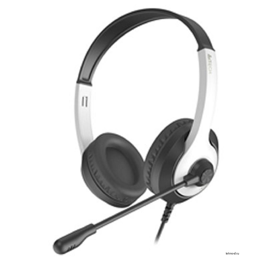 A4Tech Fstyler FH100U белый/черный 2м накладные USB (FH100U (PANDA))