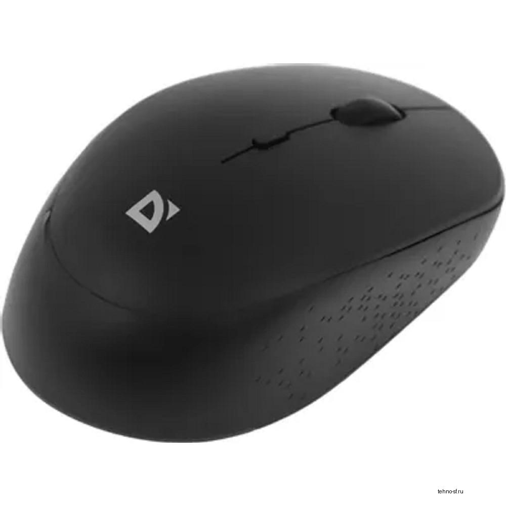 Defender Auris MB-027 { Беспроводная оптическая мышь,черный,4D,800-1600dpi,бесшумн } [52027]