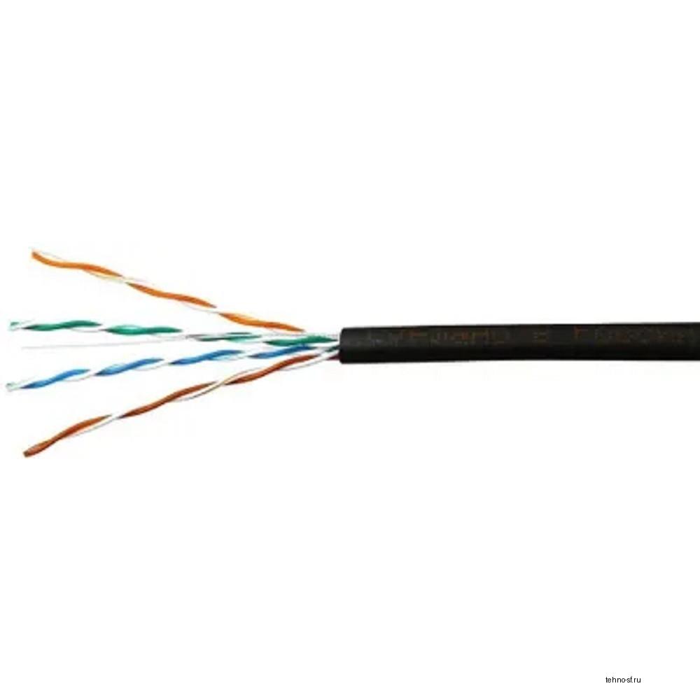 SkyNet Кабель Standart UTP outdoor 4x2x0,48, медный, FLUKE TEST, кат.5e, однож., 100 м, box, черный [CSS-UTP-4-CU-OUT/100]