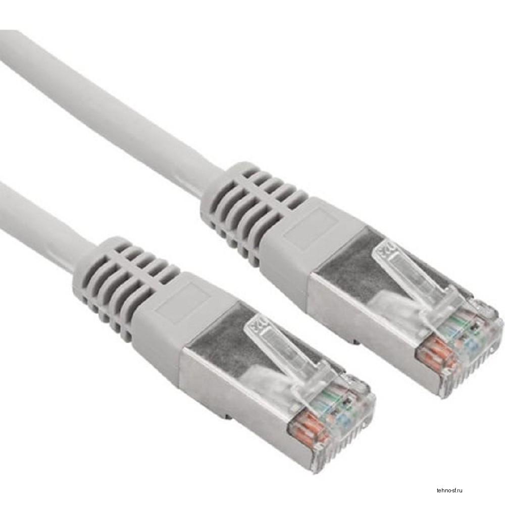 Rexant (18-8006) Шнур коммутационный, патч-корд U/UTP RJ45-RJ45, CAT 5e, LSZH серый, 3м