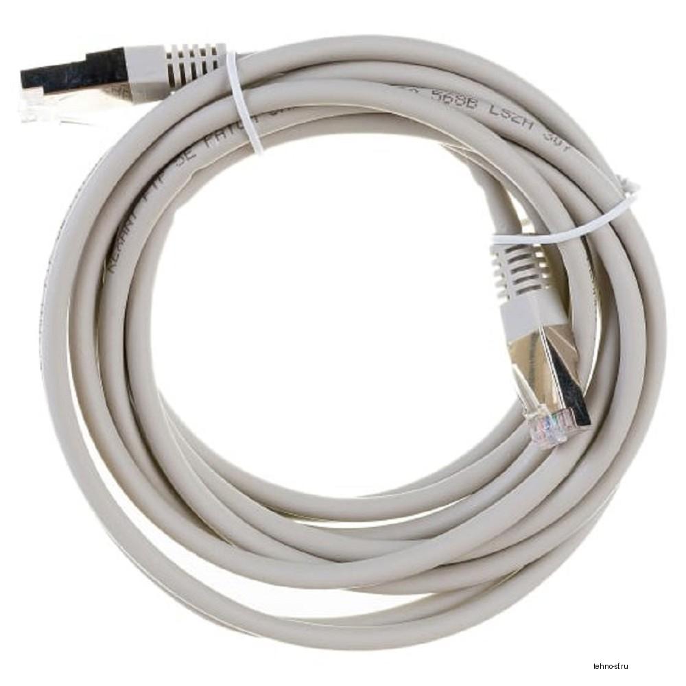 Rexant (18-8006) Шнур коммутационный, патч-корд U/UTP RJ45-RJ45, CAT 5e, LSZH серый, 3м