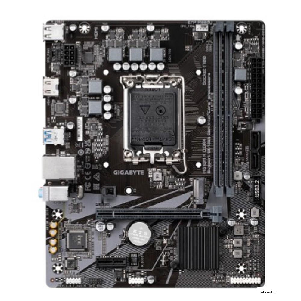 Gigabyte H610M K DDR4 {H610M K DDR4, RTL Socket 1700, Intel®H610, 2xDDR4-3200, HDMI, 1xPCI-Ex16, 1xPCI-Ex1, 2xSATA3(RAID 0/1/5/10), 1xM.2, 8Ch Audio, GLan, (4+2)xUSB2.0, (2+2)xUSB3.2, mATX, RTL {10}"}